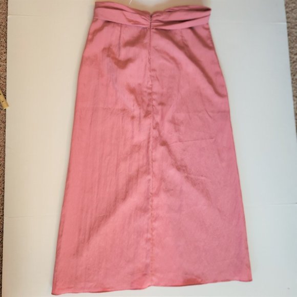 VINCE Knot Front Midi Skirt, Small - Picture 8 of 12